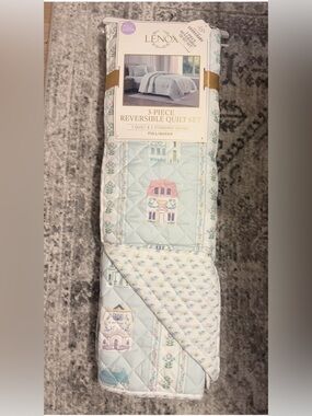 NWT Lenox spice village Reversible Quilted 3-Piece Set SZ Full/Queen